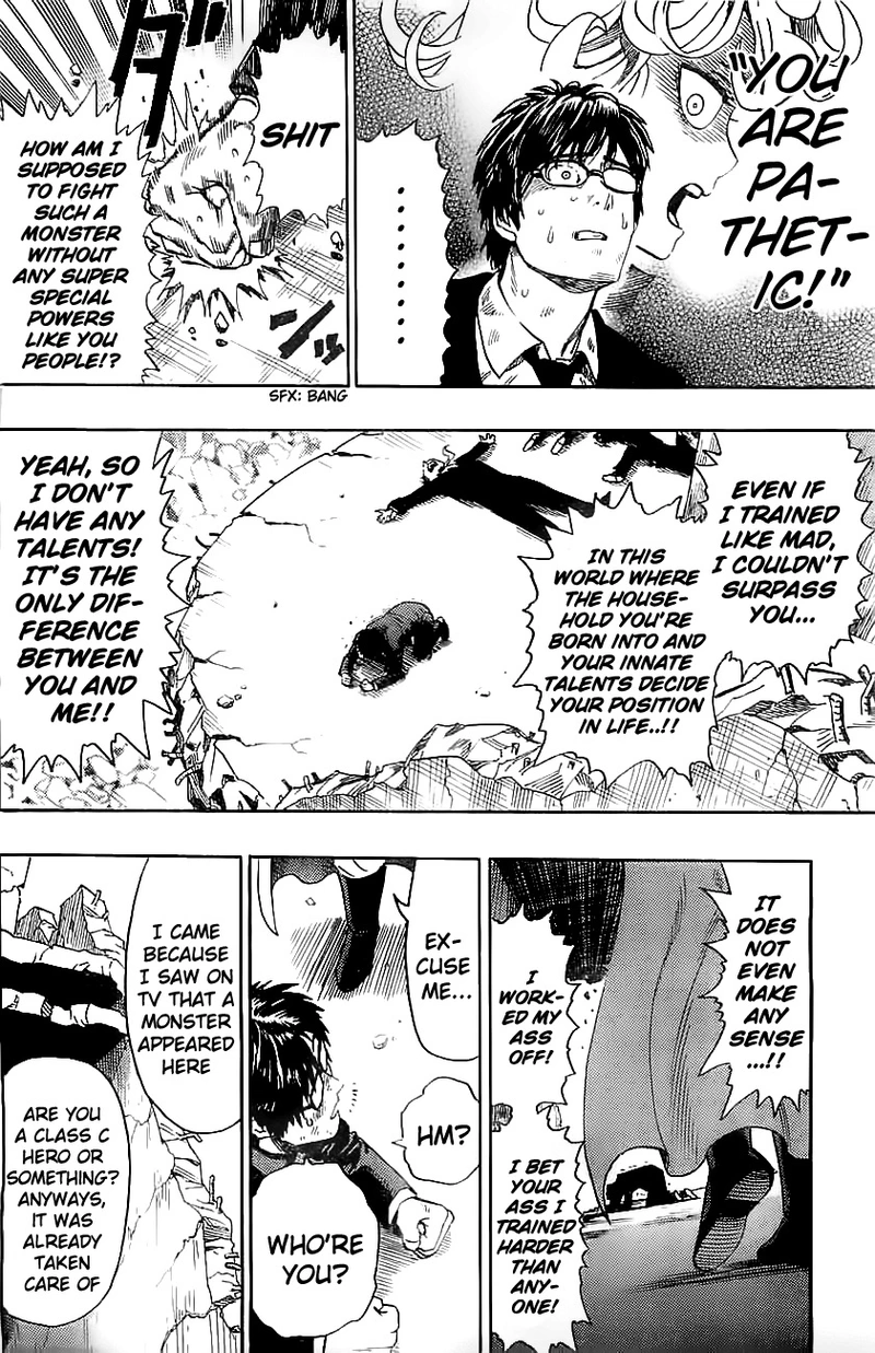 One Punch Man Manga Chapter 20.7 page 21 - A New Wind Blows | Volume 3 Extras scene