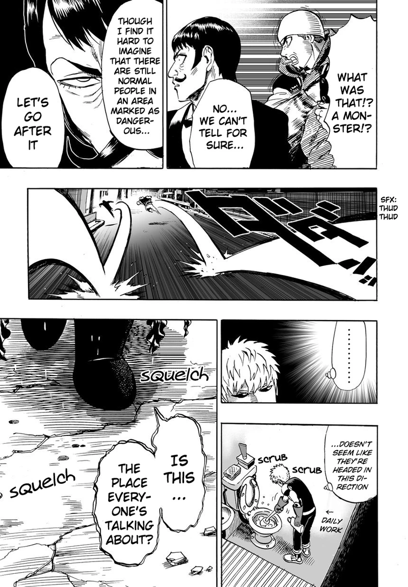 One Punch Man Manga Chapter 20 page 15 - Rumor scene