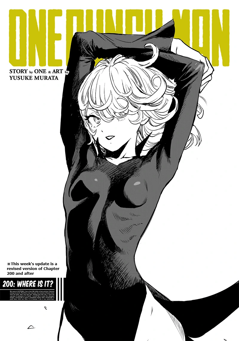 One Punch Man Manga Chapter 200 page 1 - Where Is It scene