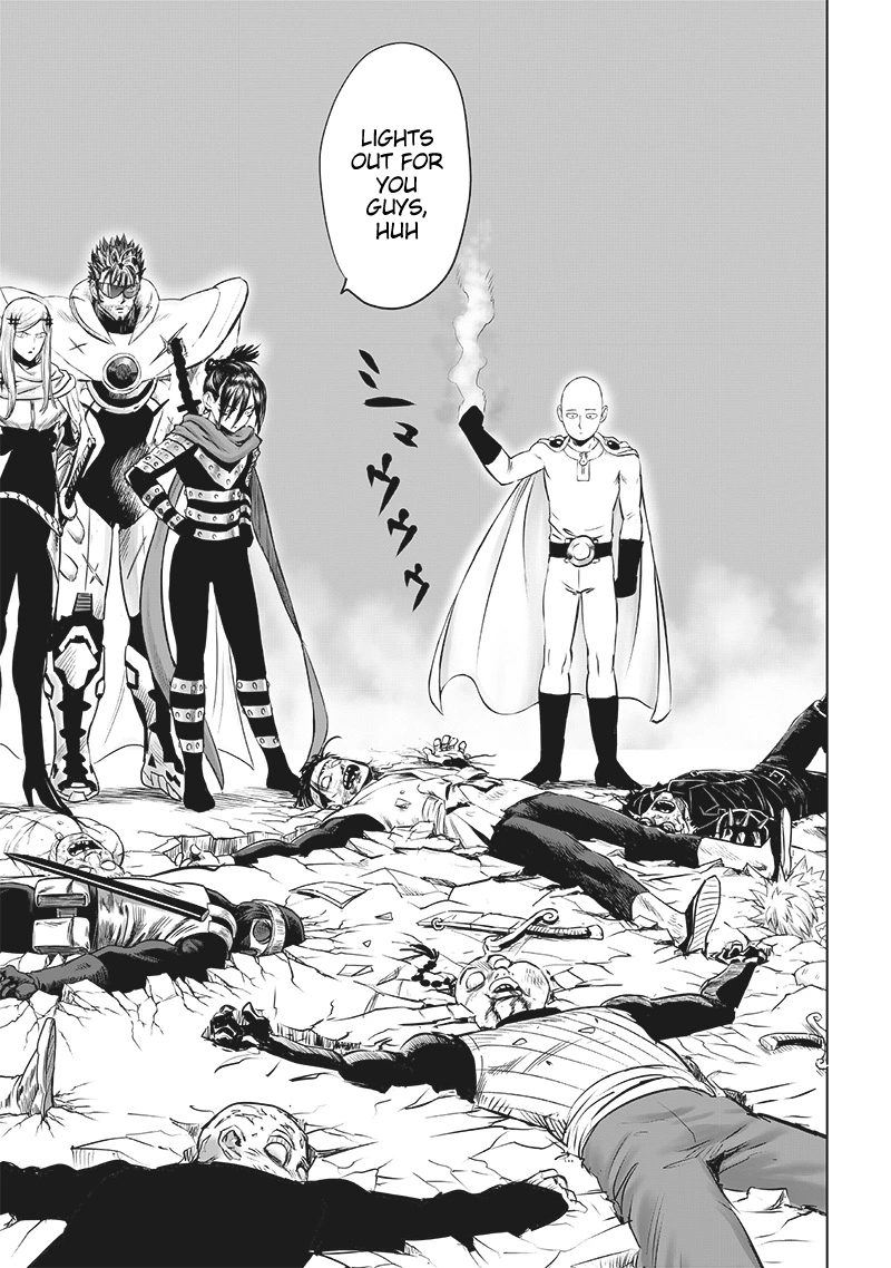 One Punch Man Manga Chapter 201 page 10 - Lights Out scene