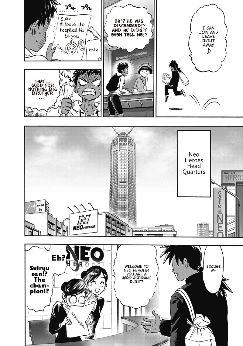 One Punch Man Manga Chapter 204 page 10 - Fully Recovered scene