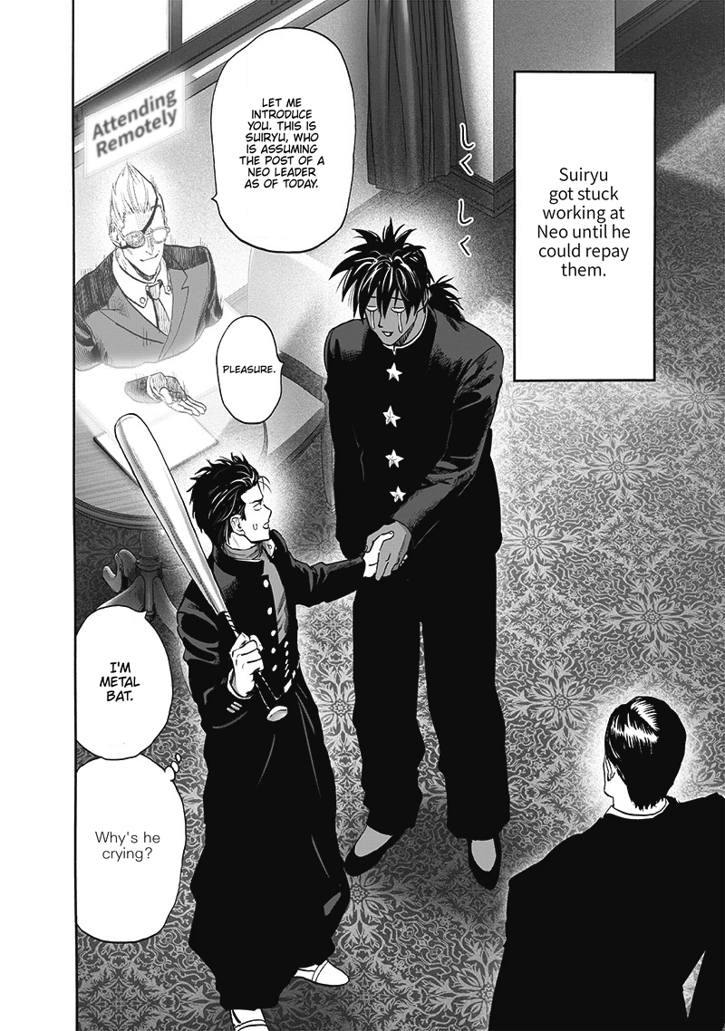 One Punch Man Manga Chapter 204 page 14 - Fully Recovered scene