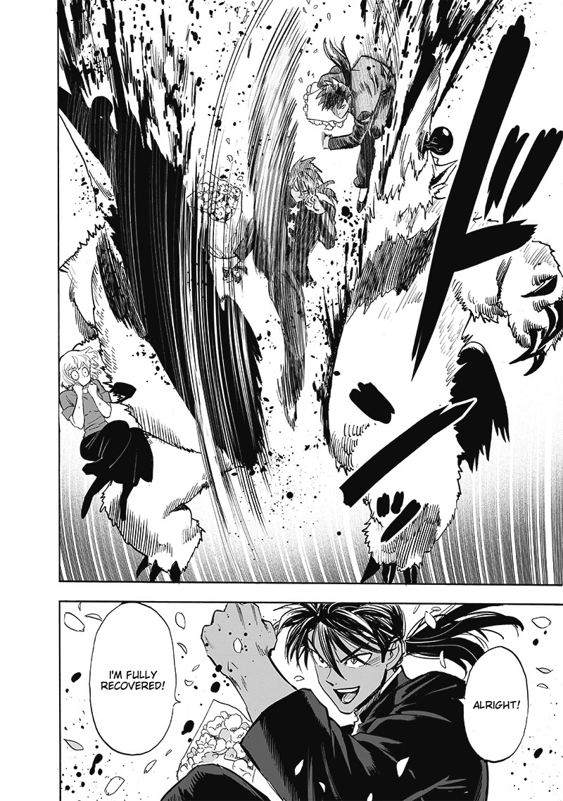 One Punch Man Manga Chapter 204 page 4 - Fully Recovered scene