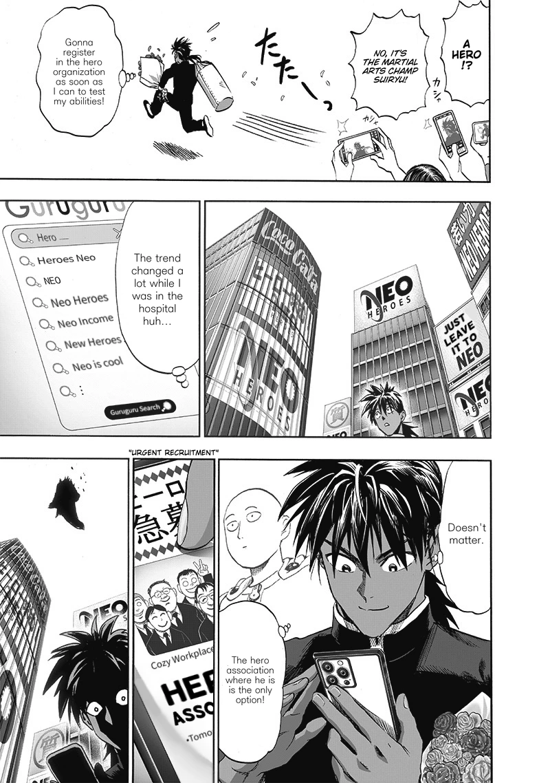 One Punch Man Manga Chapter 204 page 5 - Fully Recovered scene