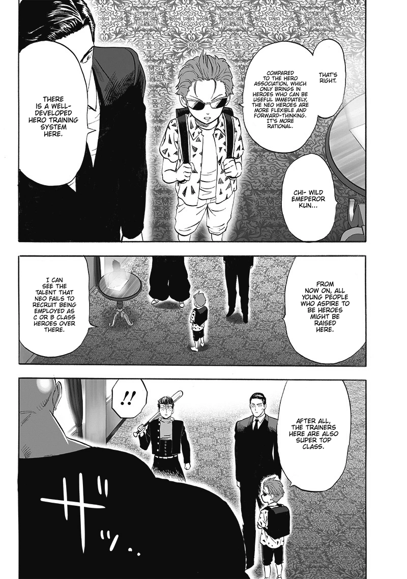 One Punch Man Manga Chapter 205 page 3 - Neo Leaders scene