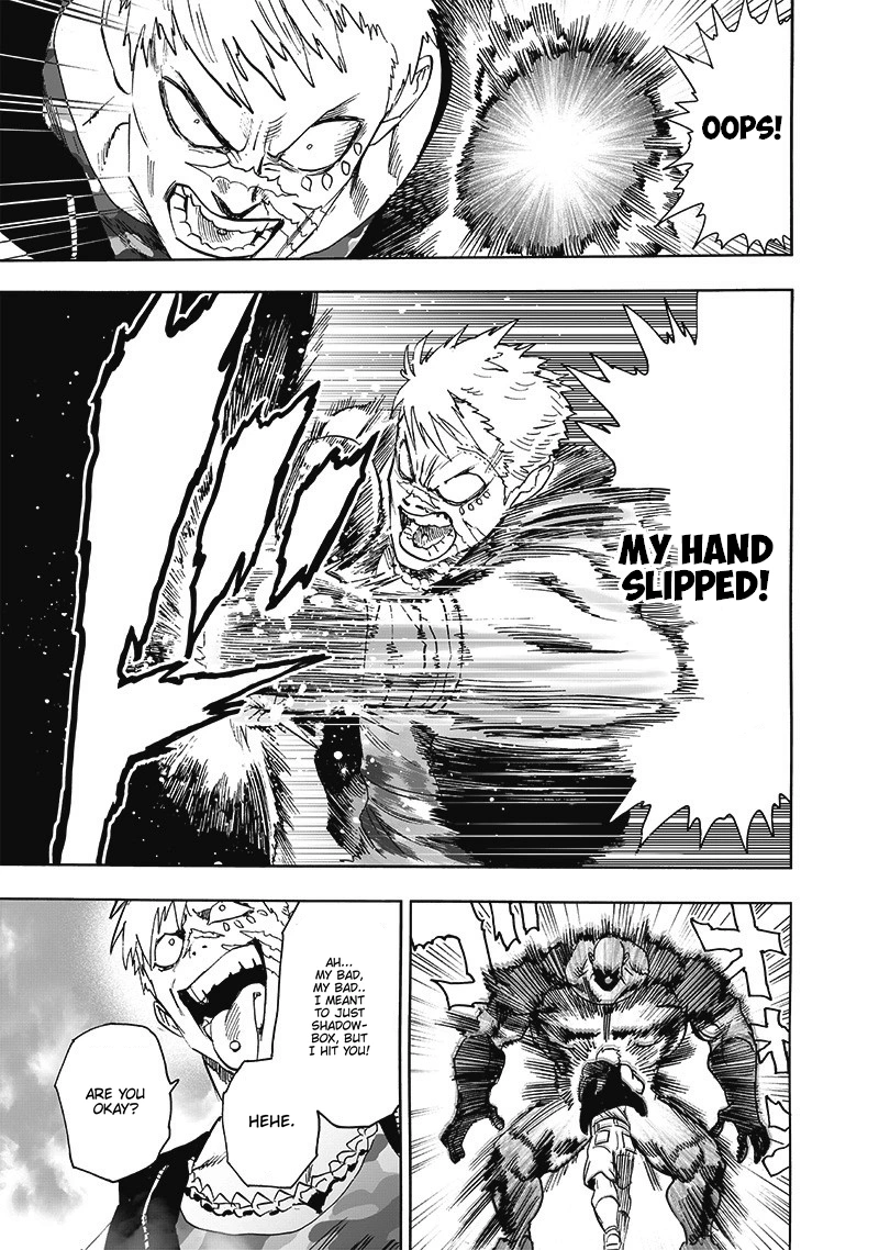One Punch Man Manga Chapter 206 page 12 - Tough Guy scene