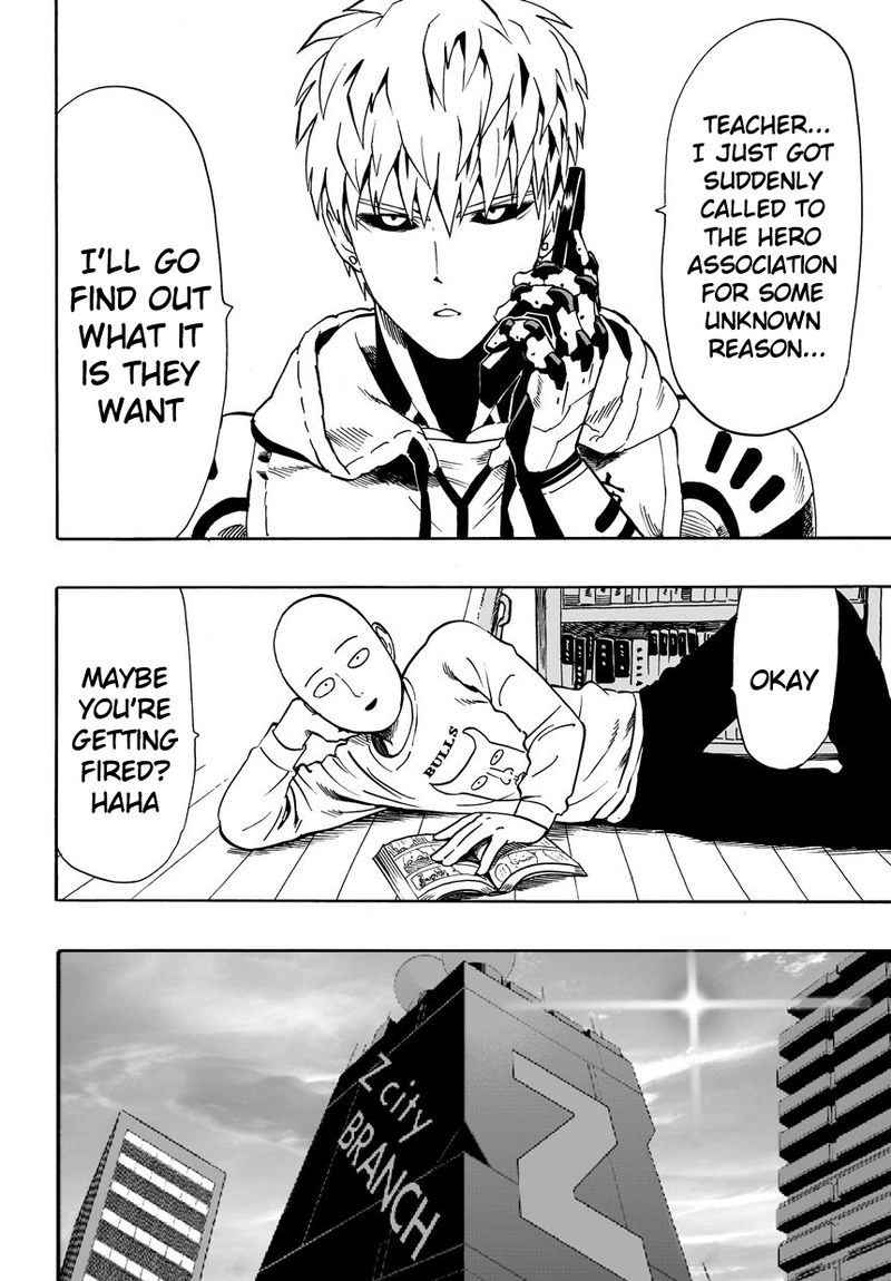 One Punch Man Manga Chapter 21 page 21 - Giant Meteor scene