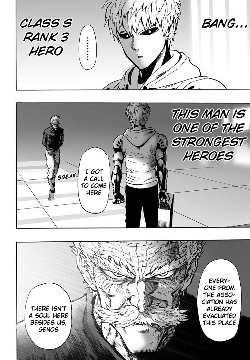 One Punch Man Manga Chapter 21 page 23 - Giant Meteor scene