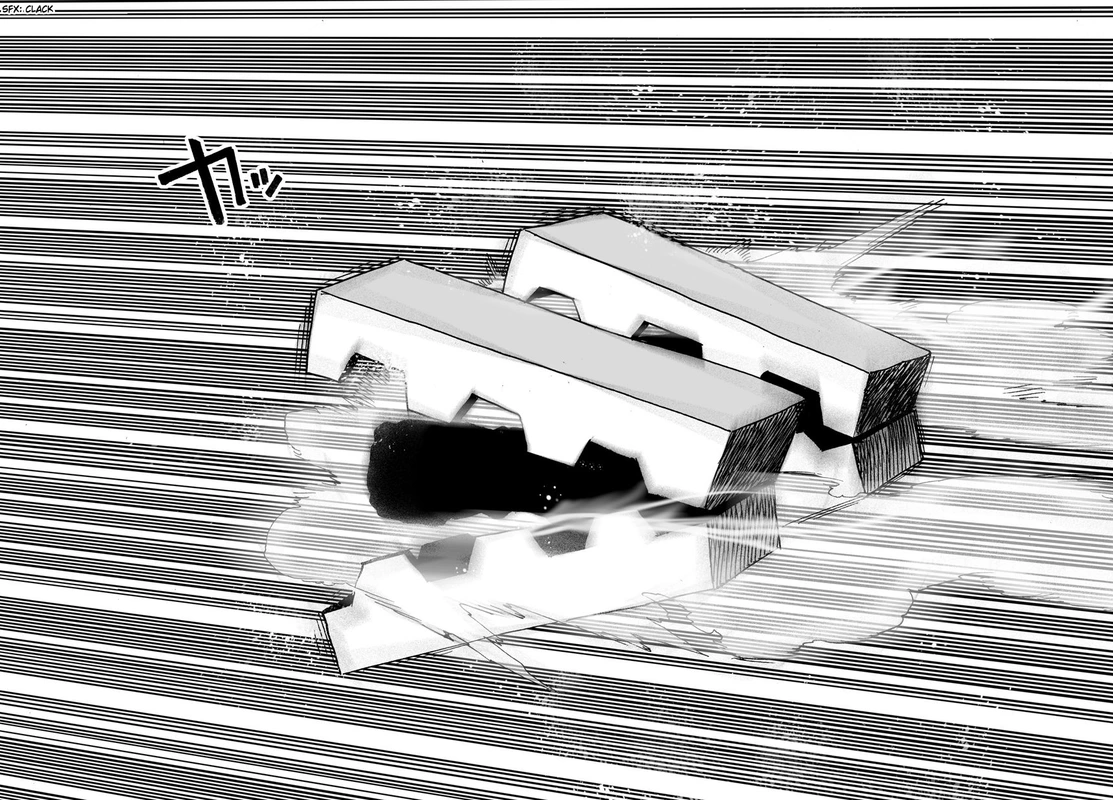 One Punch Man Manga Chapter 21 page 37 - Giant Meteor scene