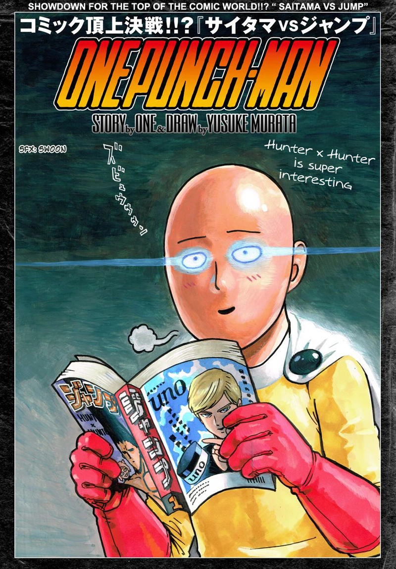 One Punch Man Manga Chapter 21 page 47 - Giant Meteor scene