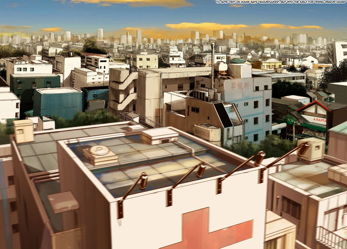 One Punch Man Manga Chapter 21 page 53 - Giant Meteor scene