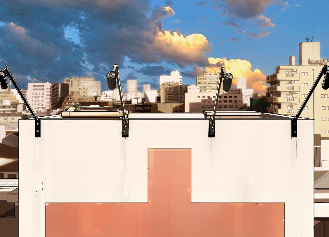 One Punch Man Manga Chapter 21 page 54 - Giant Meteor scene