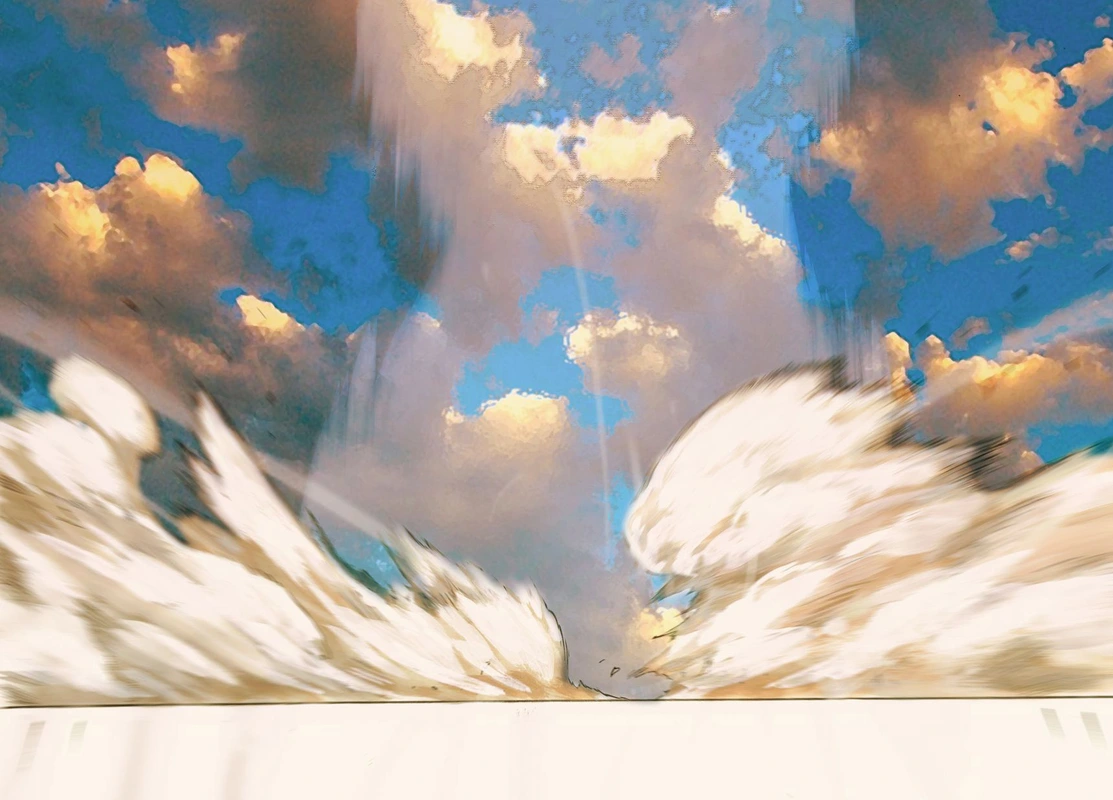 One Punch Man Manga Chapter 21 page 58 - Giant Meteor scene