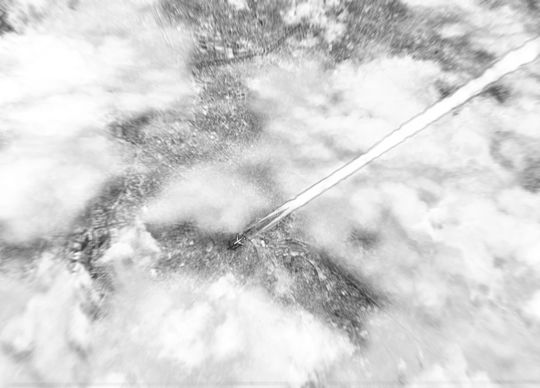 One Punch Man Manga Chapter 21 page 8 - Giant Meteor scene