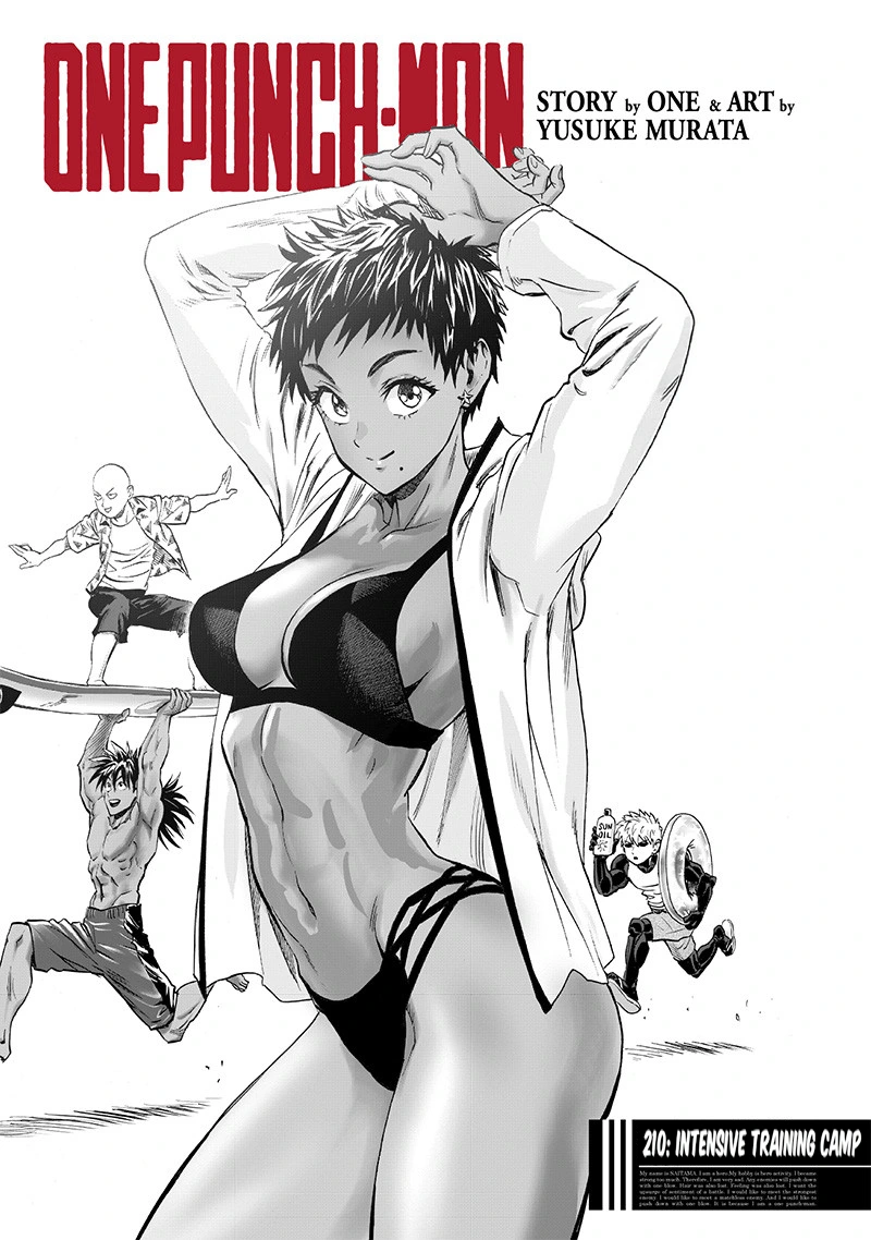 One Punch Man Manga Chapter 210 page 1 - Intensive Training Camp scene