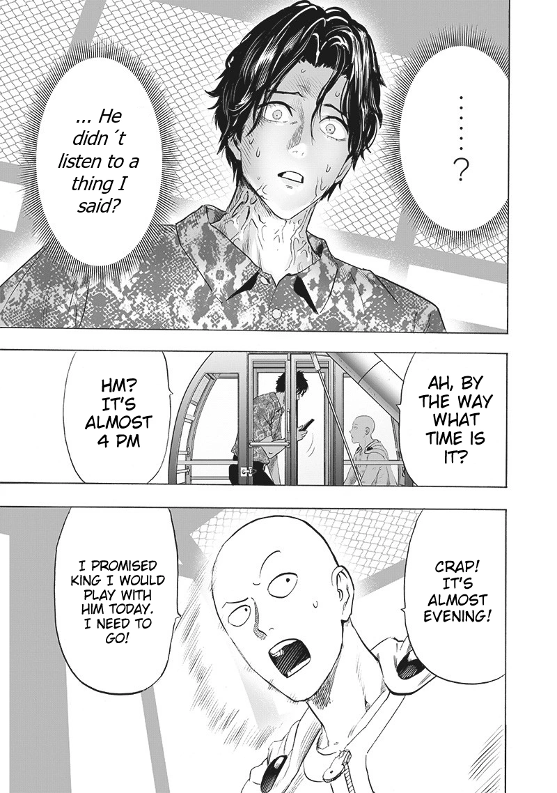 One Punch Man Manga Chapter 212 page 10 - We're All Human After All scene