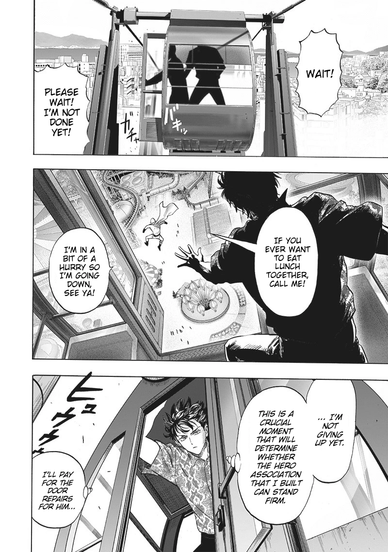 One Punch Man Manga Chapter 212 page 11 - We're All Human After All scene