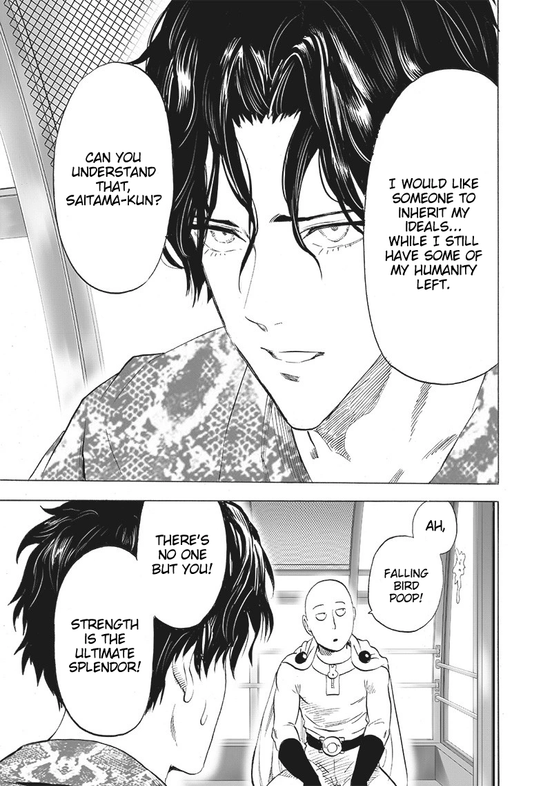 One Punch Man Manga Chapter 212 page 6 - We're All Human After All scene