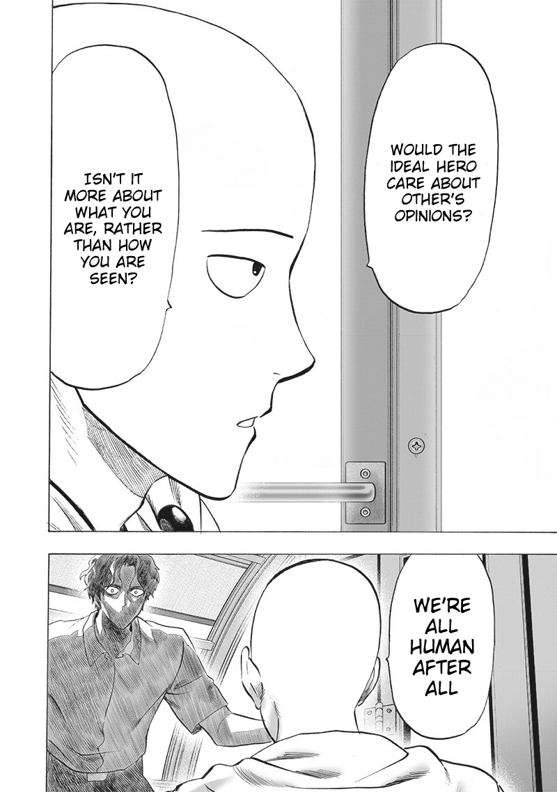 One Punch Man Manga Chapter 212 page 9 - We're All Human After All scene