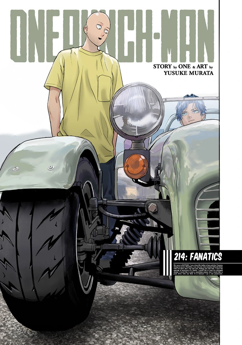 One Punch Man Manga Chapter 214 page 1 - Fanatics scene