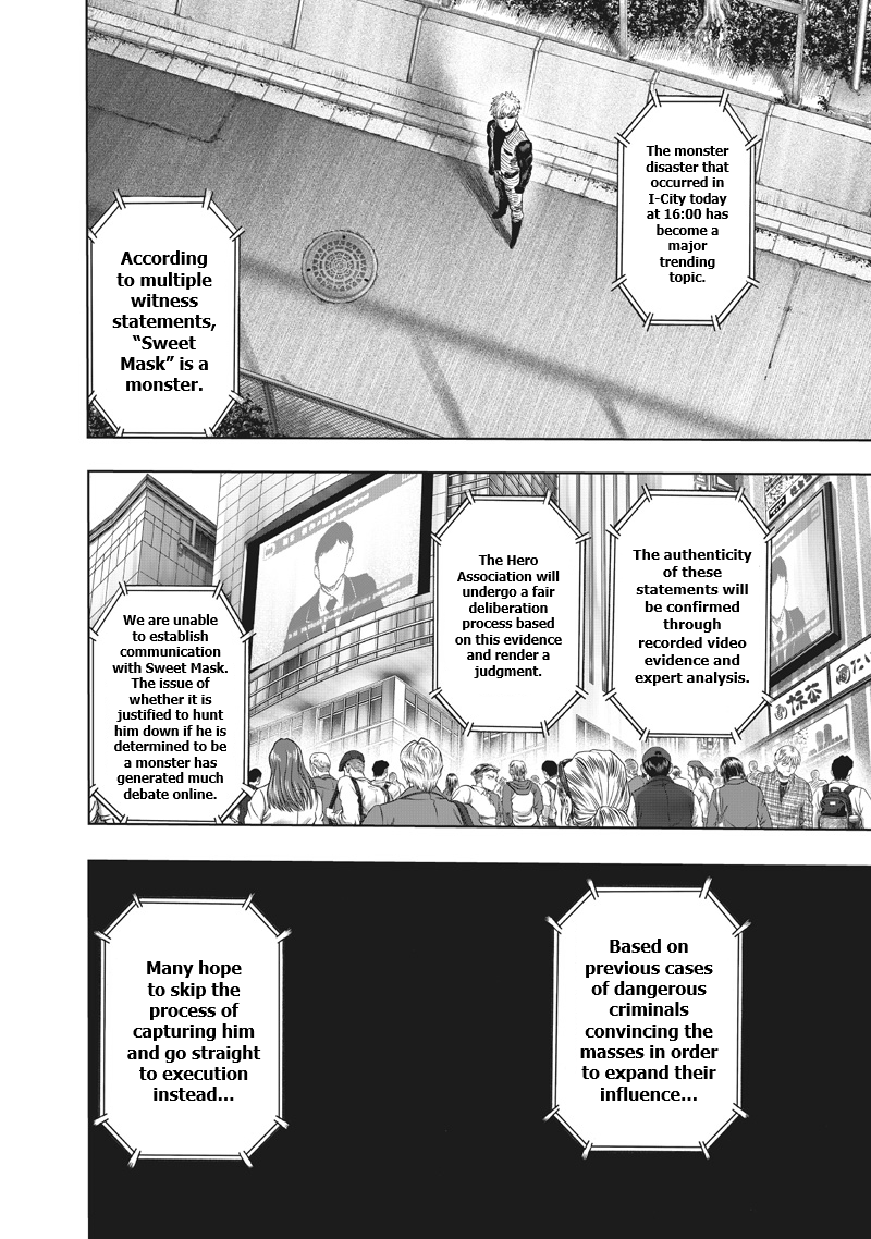 One Punch Man Manga Chapter 218 page 13 - Just Getting Started scene