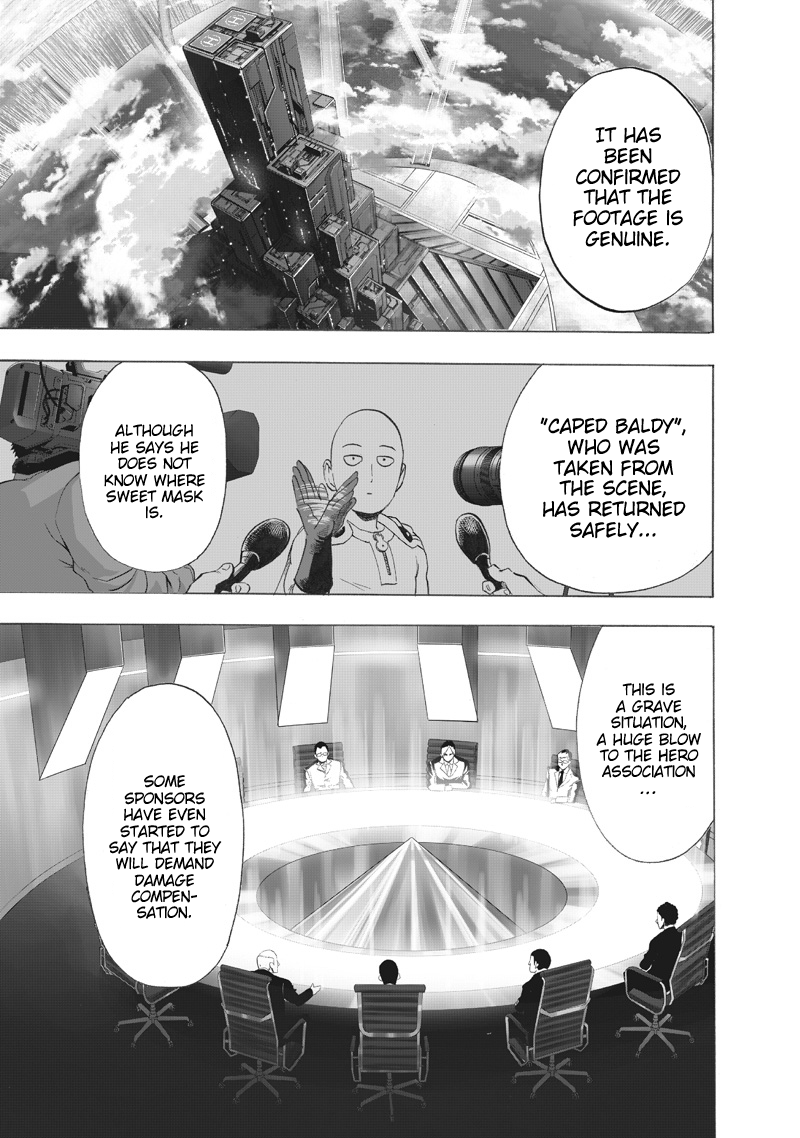 One Punch Man Manga Chapter 218 page 14 - Just Getting Started scene