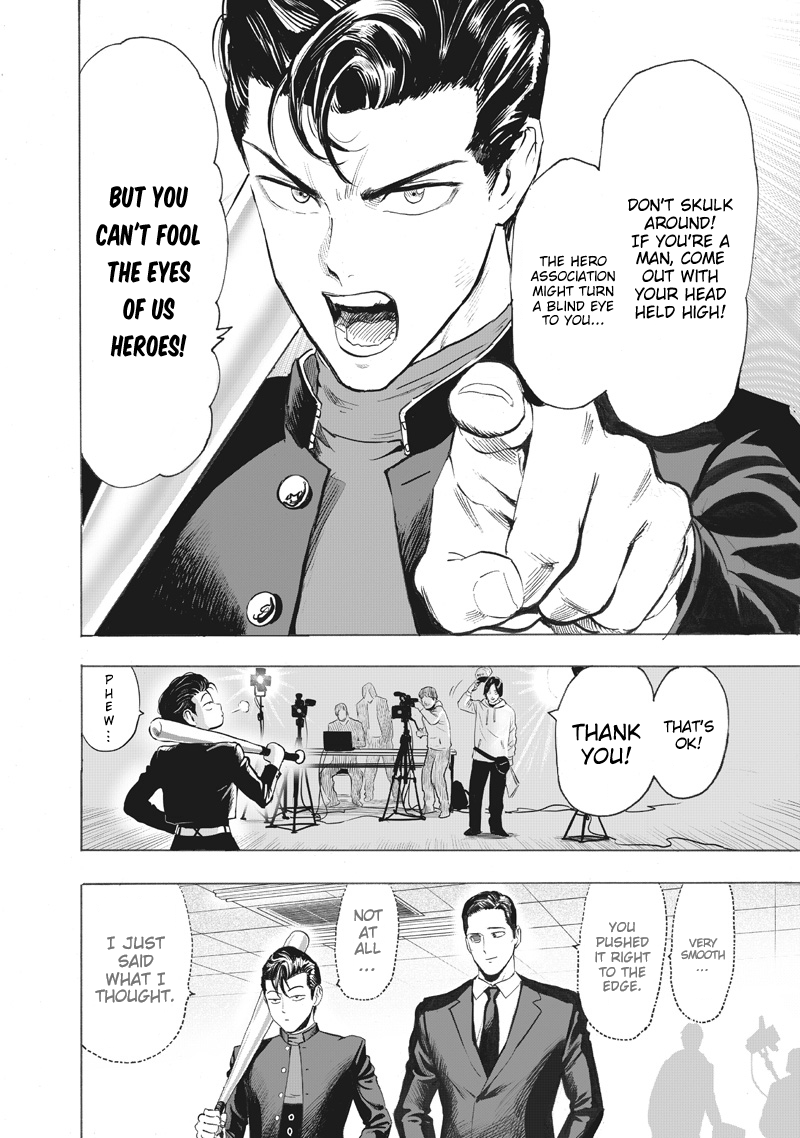 One Punch Man Manga Chapter 218 page 21 - Just Getting Started scene