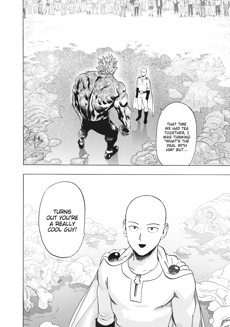 One Punch Man Manga Chapter 218 page 3 - Just Getting Started scene