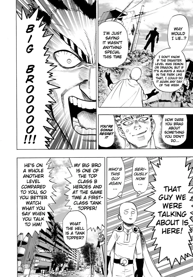 One Punch Man Manga Chapter 22 page 12 - Voices scene