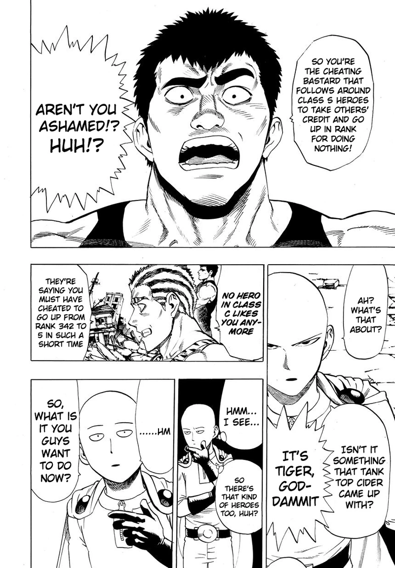 One Punch Man Manga Chapter 22 page 14 - Voices scene