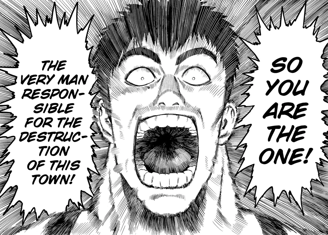 One Punch Man Manga Chapter 22 page 16 - Voices scene