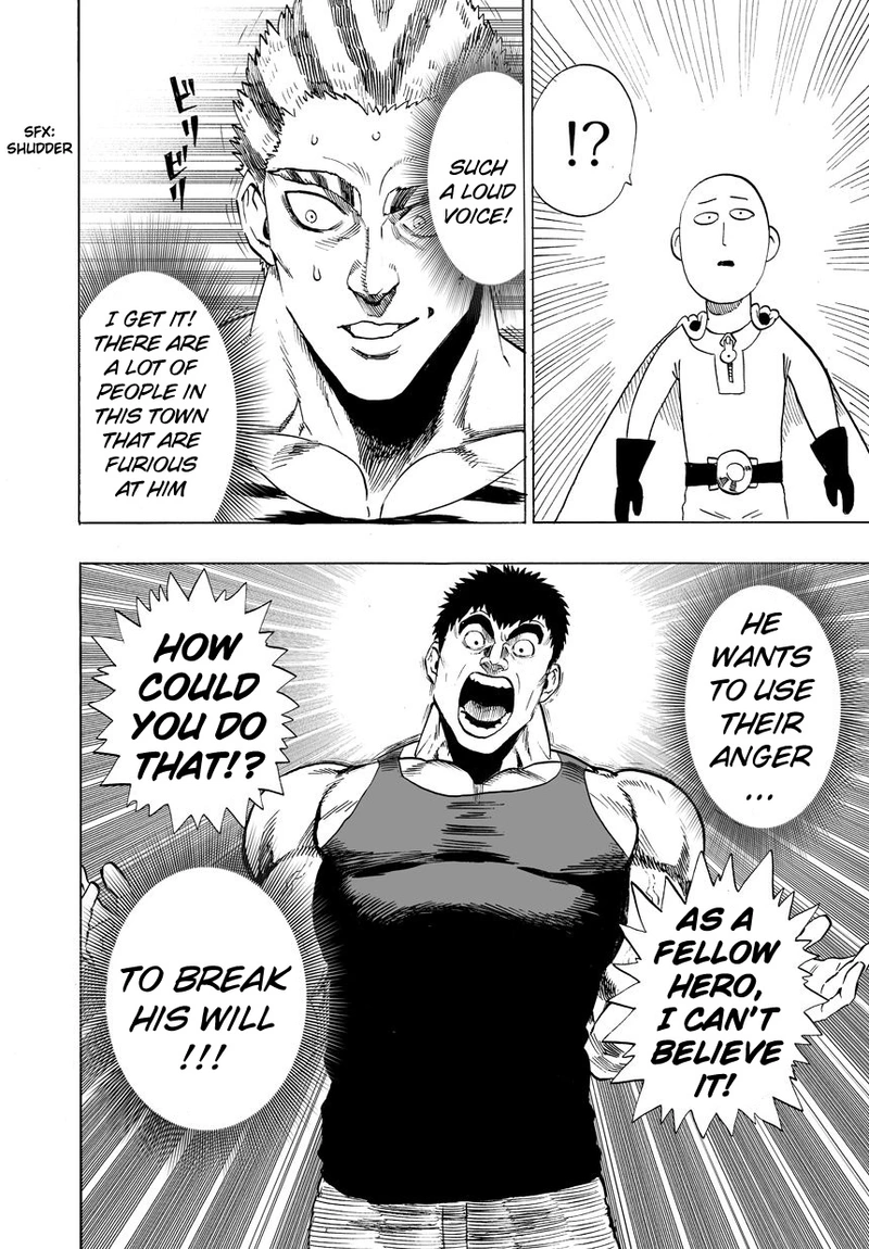 One Punch Man Manga Chapter 22 page 17 - Voices scene