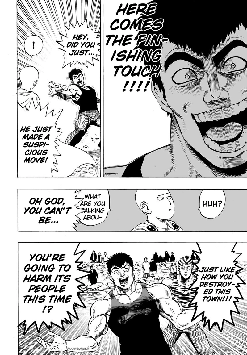 One Punch Man Manga Chapter 22 page 27 - Voices scene