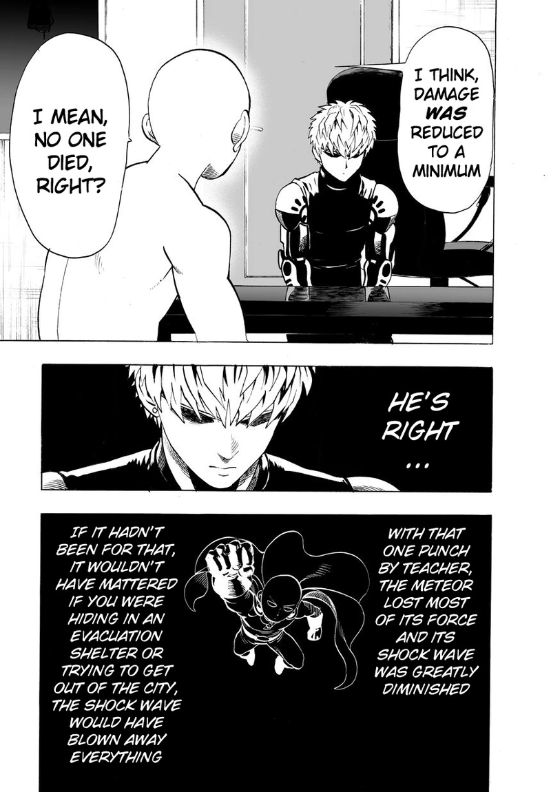 One Punch Man Manga Chapter 22 page 3 - Voices scene