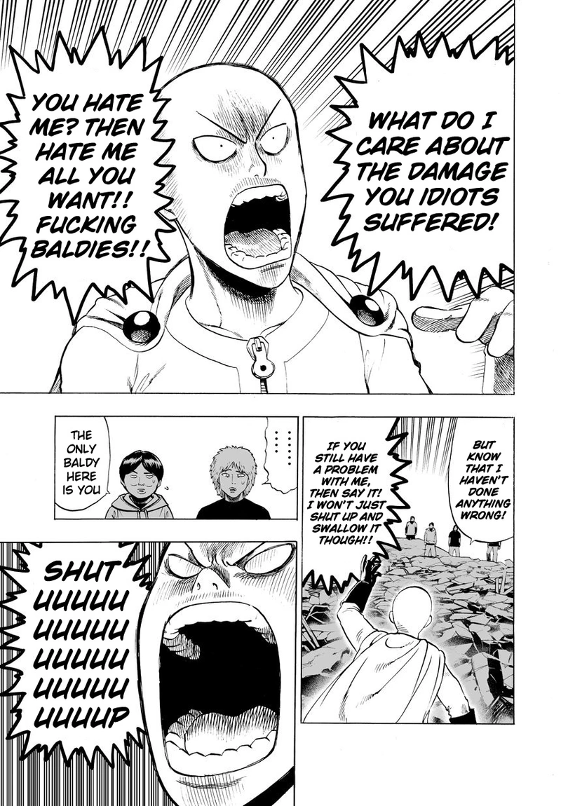 One Punch Man Manga Chapter 22 page 36 - Voices scene
