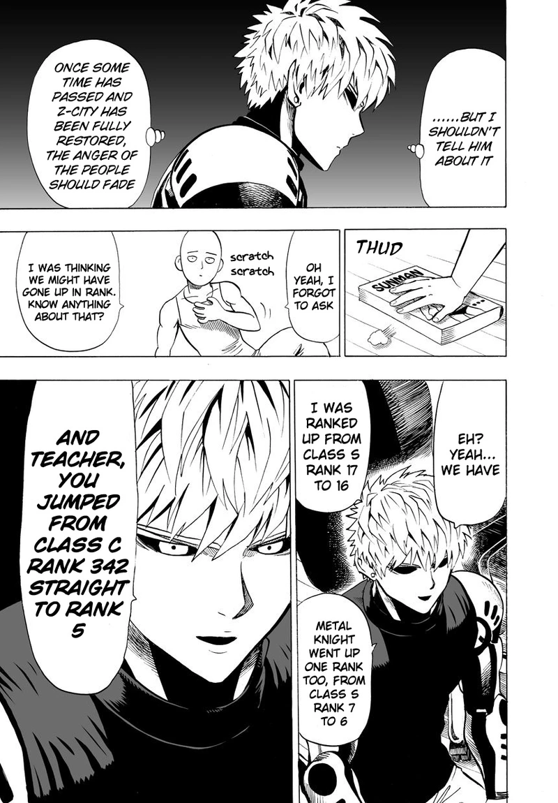 One Punch Man Manga Chapter 22 page 5 - Voices scene