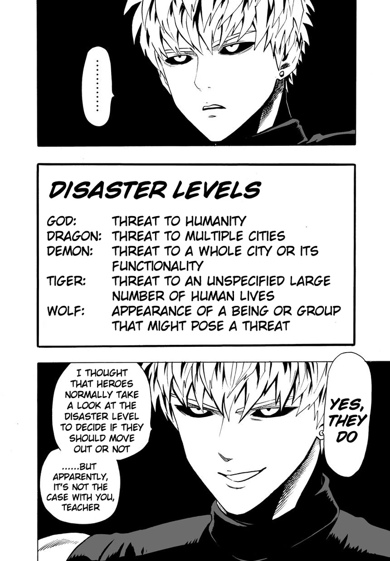 One Punch Man Manga Chapter 22 page 8 - Voices scene