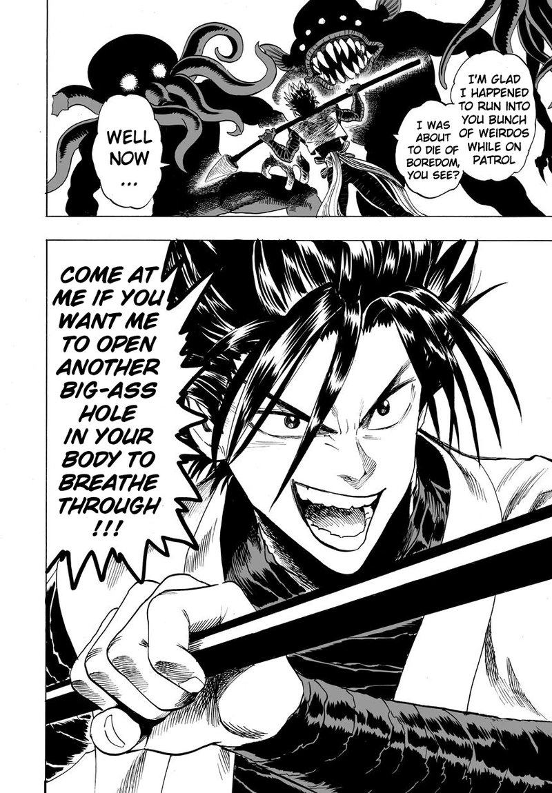 One Punch Man Manga Chapter 23 page 12 - Threat from the Sea scene