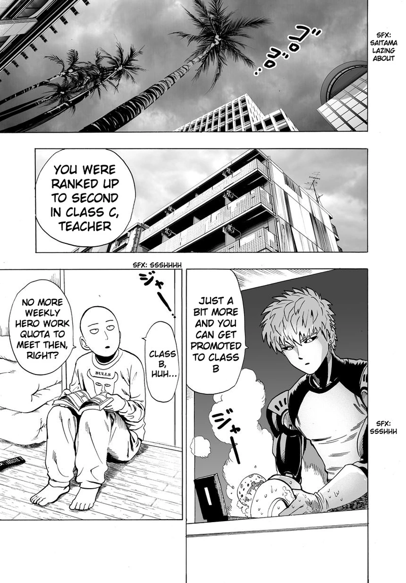 One Punch Man Manga Chapter 23 page 13 - Threat from the Sea scene