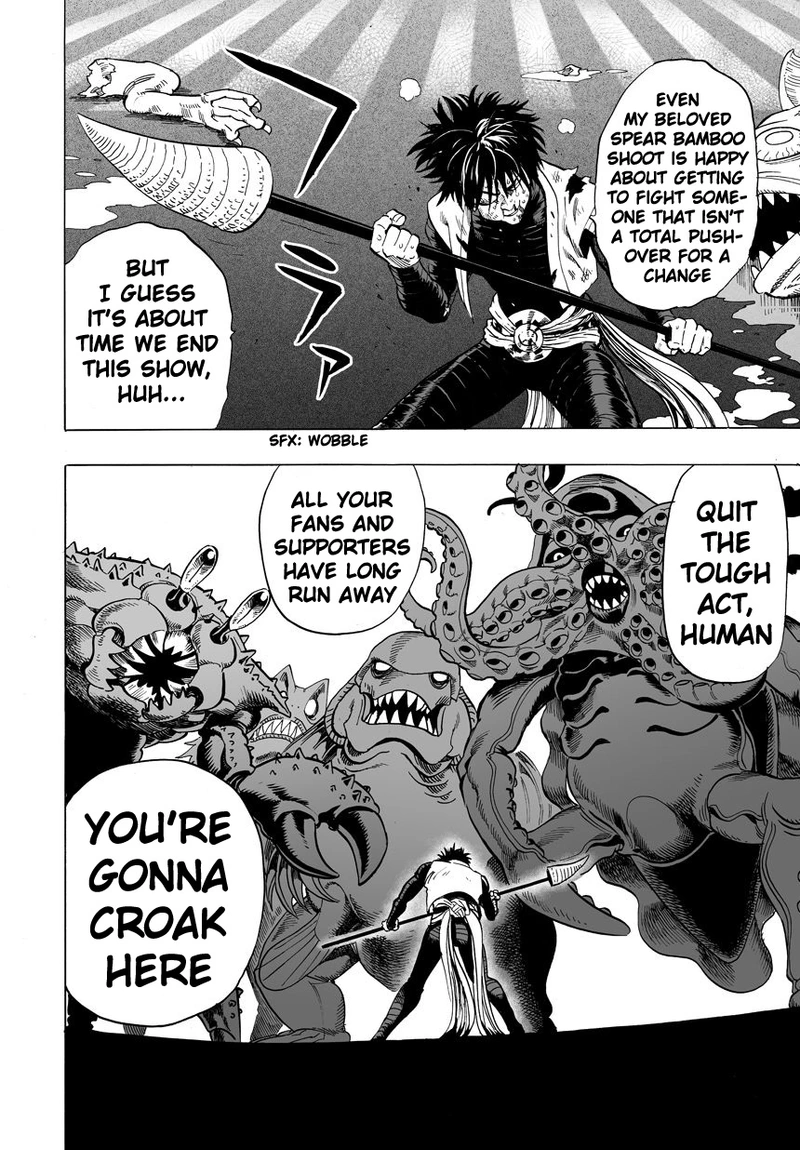 One Punch Man Manga Chapter 23 page 18 - Threat from the Sea scene