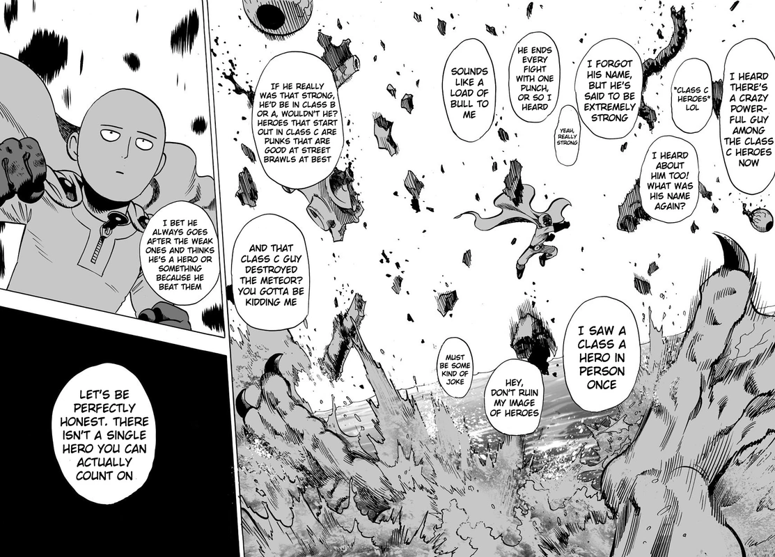 One Punch Man Manga Chapter 23 page 4 - Threat from the Sea scene