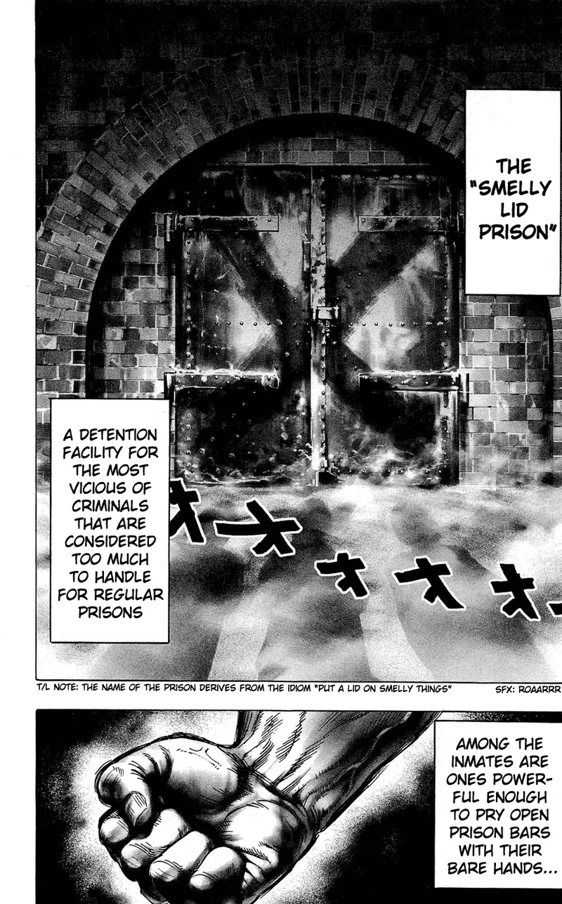 One Punch Man Manga Chapter 24.5 page 6 - Prison | Volume 4 Extras scene
