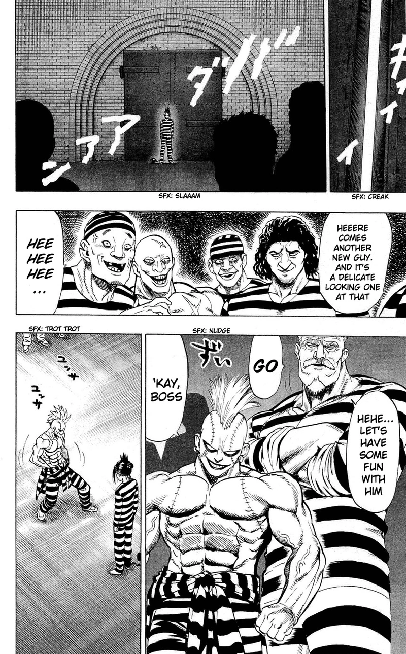 One Punch Man Manga Chapter 24.5 page 8 - Prison | Volume 4 Extras scene