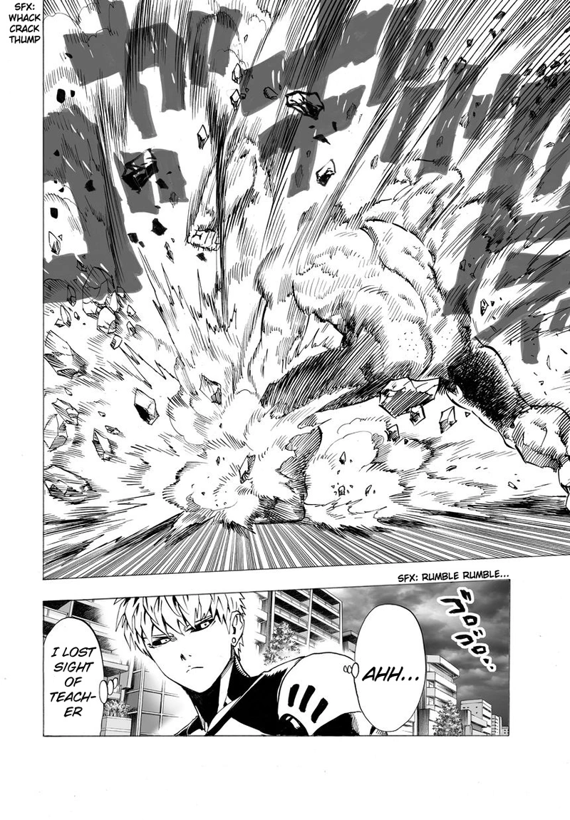 One Punch Man Manga Chapter 25 page 17 - Deep Sea King 2 scene