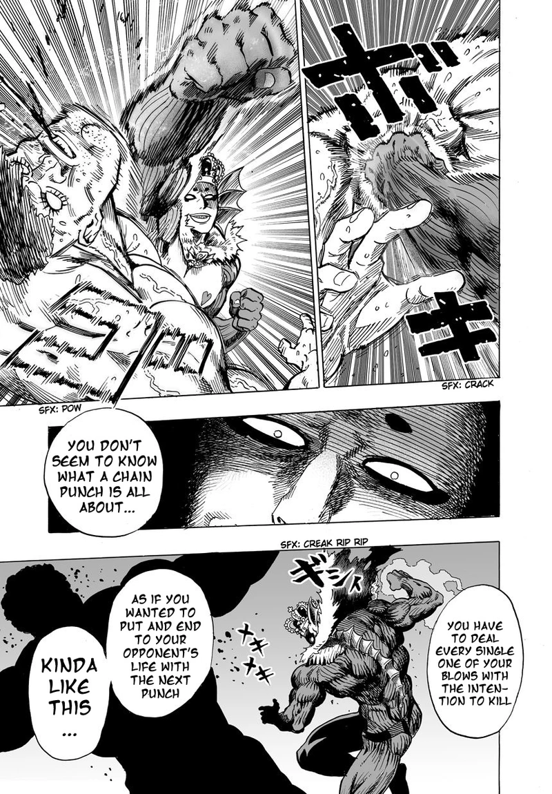 One Punch Man Manga Chapter 25 page 21 - Deep Sea King 2 scene