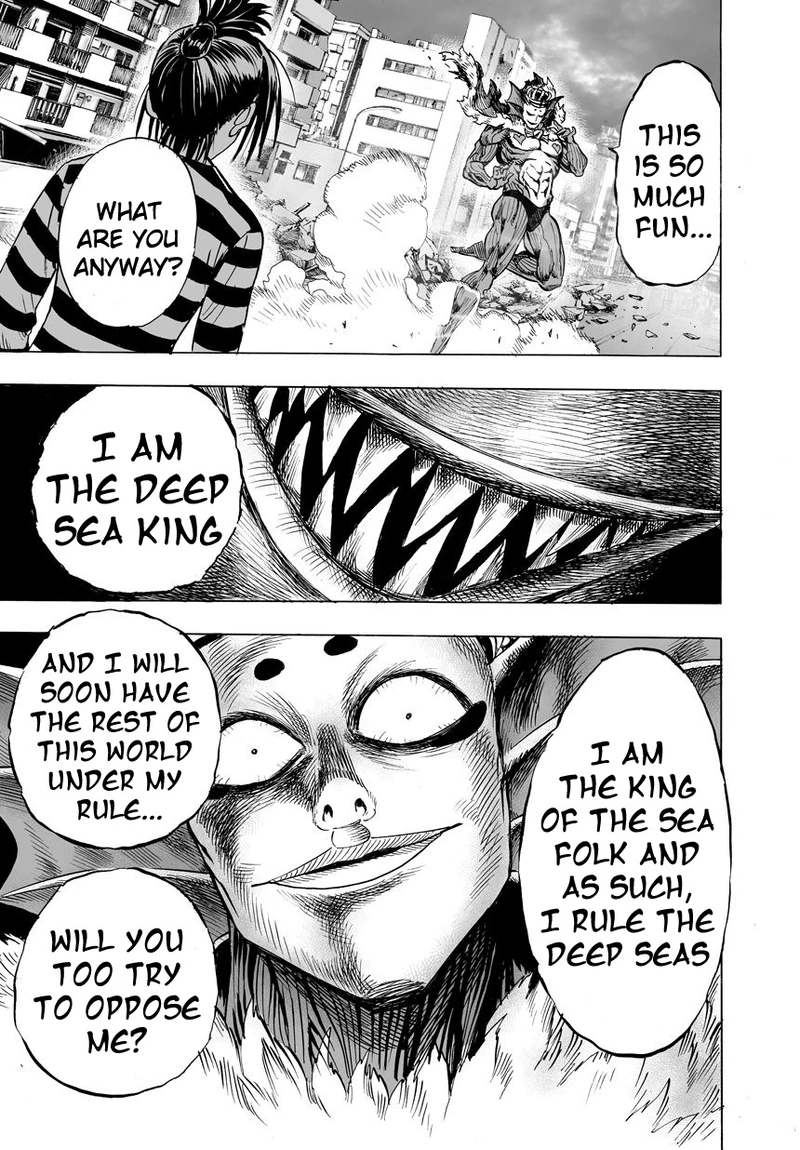One Punch Man Manga Chapter 25 page 25 - Deep Sea King 2 scene