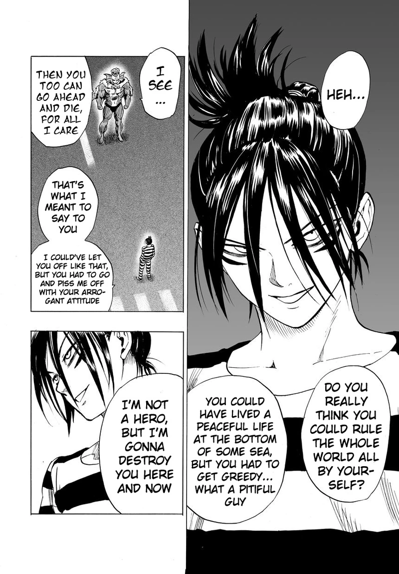 One Punch Man Manga Chapter 25 page 26 - Deep Sea King 2 scene