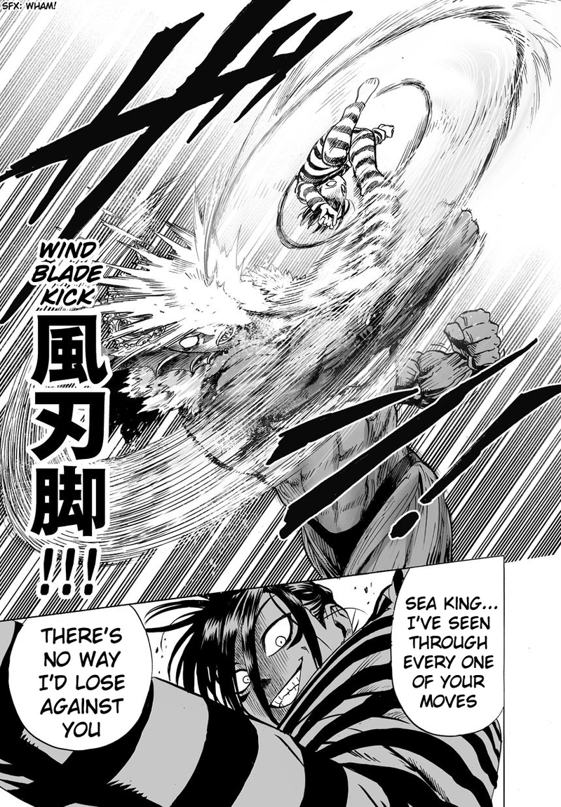 One Punch Man Manga Chapter 25 page 29 - Deep Sea King 2 scene