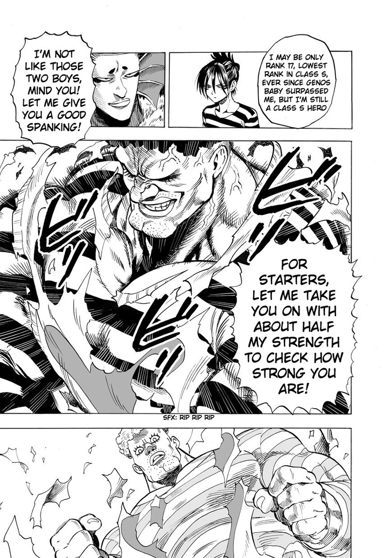 One Punch Man Manga Chapter 25 page 3 - Deep Sea King 2 scene