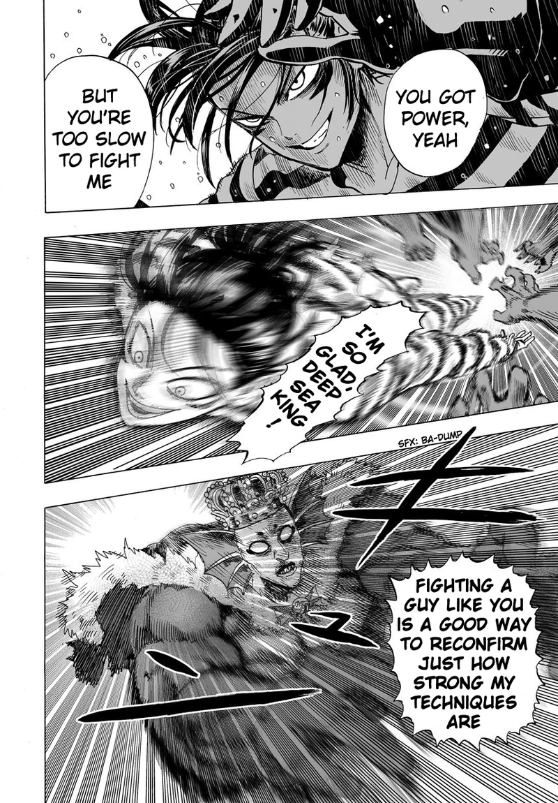 One Punch Man Manga Chapter 25 page 34 - Deep Sea King 2 scene
